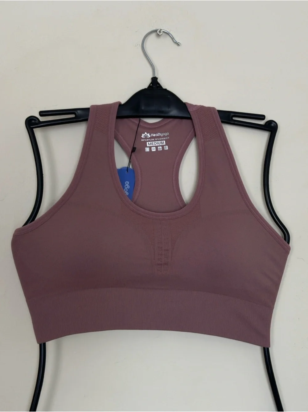 Healthyoga 3 Pack High Impact Racerback Sports Bras Medium Seamless Wireless NWT